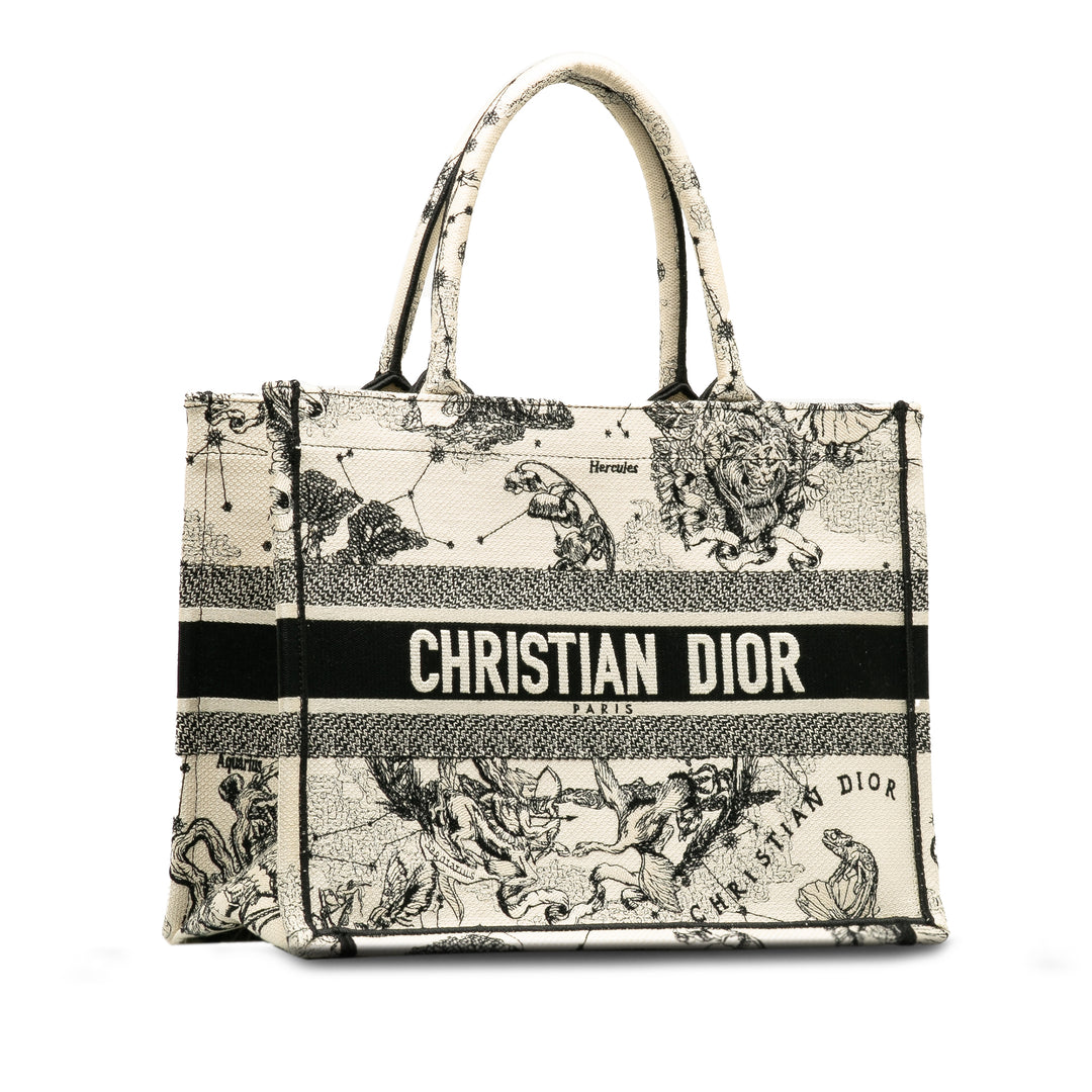 Dior Small Zodiac Book Tote White - GABY PARIS