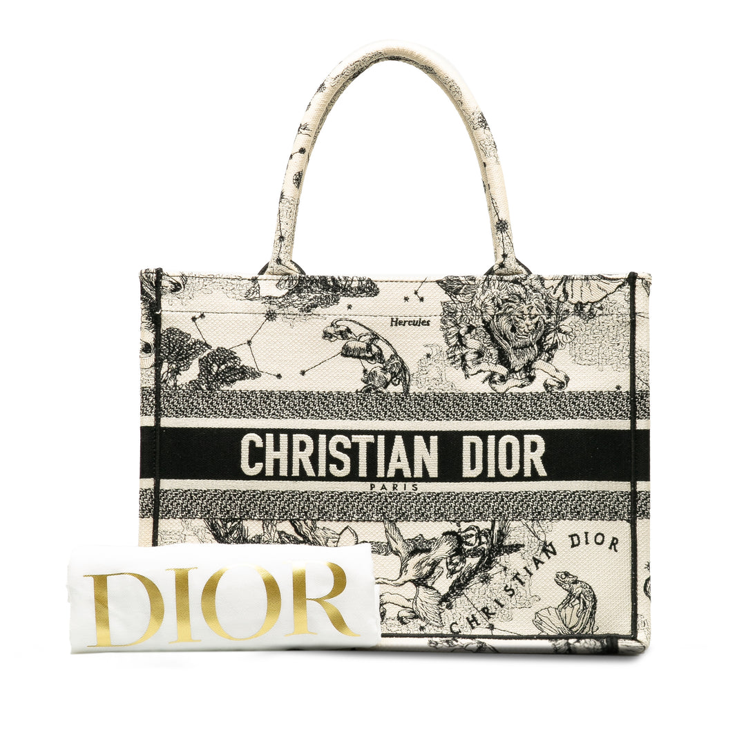 Dior Small Zodiac Book Tote White - GABY PARIS