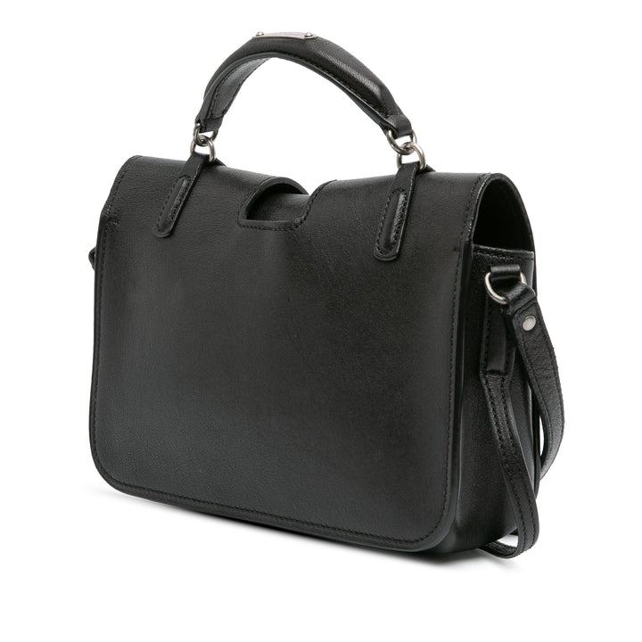 Saint Laurent Medium Cuir d’agneau Charlotte Messenger Bag Noir – GABY PARIS Authentique