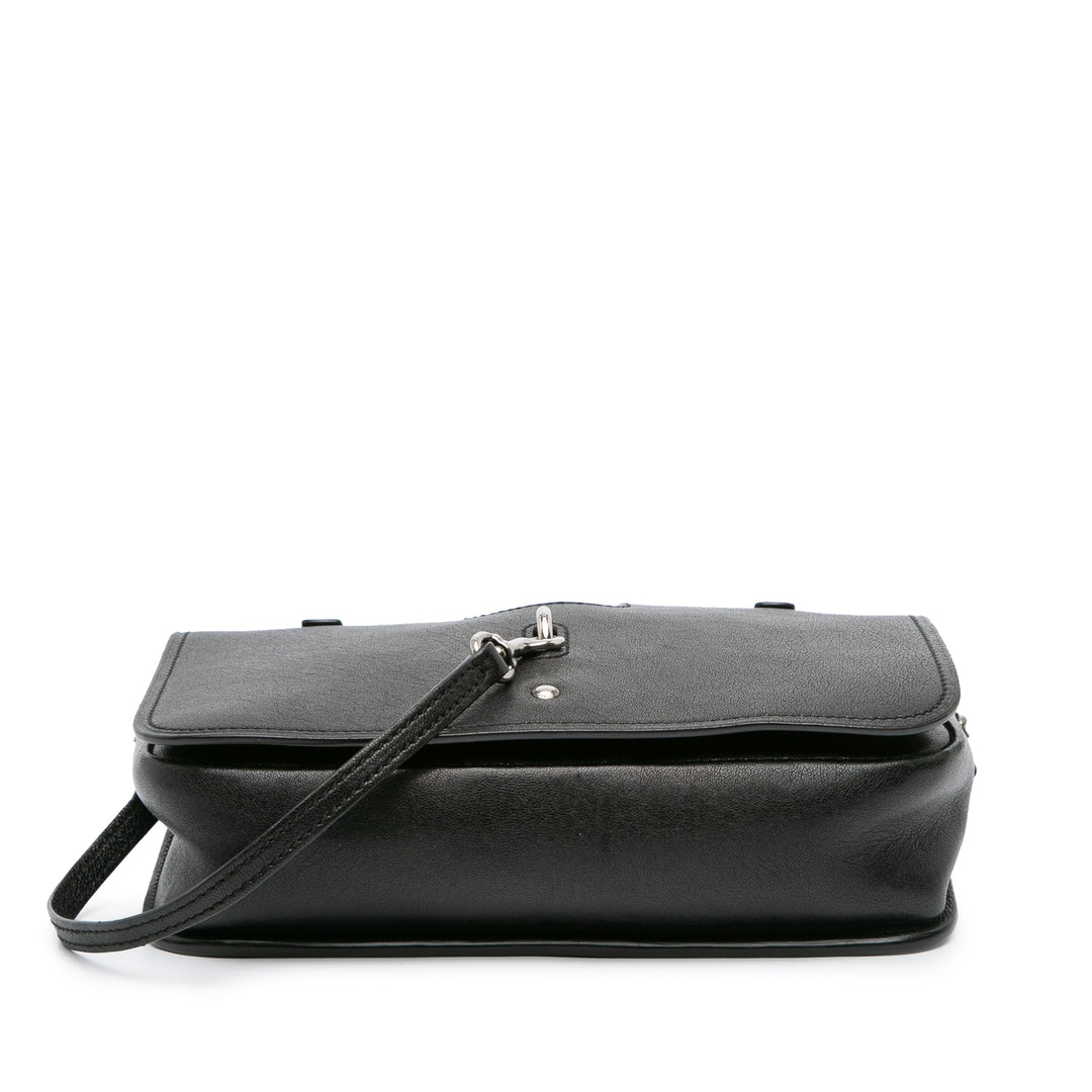 Saint Laurent Medium Cuir d’agneau Charlotte Messenger Bag Noir – GABY PARIS Authentique