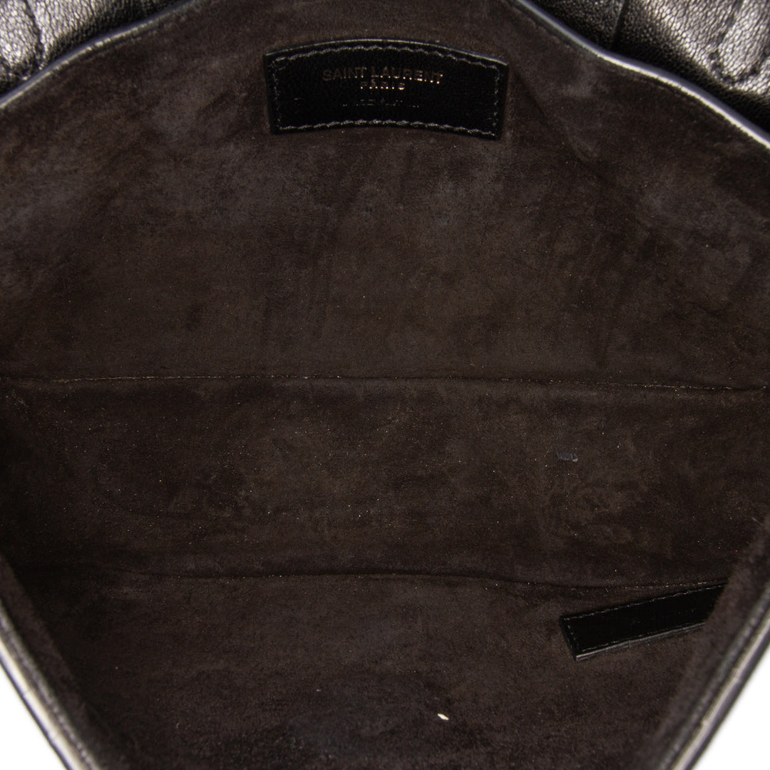 Saint Laurent Medium Cuir d’agneau Charlotte Messenger Bag Noir – GABY PARIS Authentique