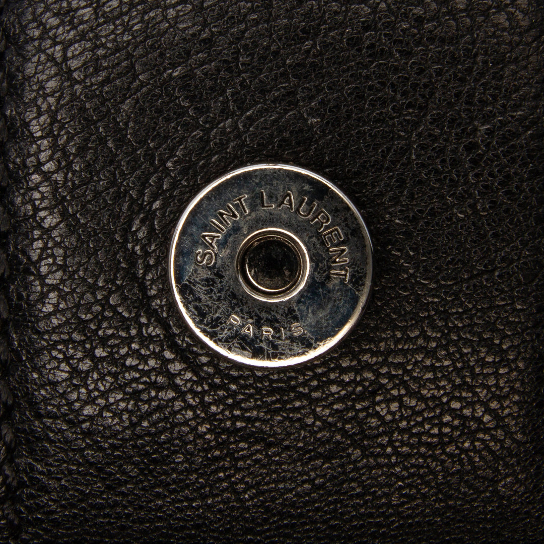 Saint Laurent Medium Cuir d’agneau Charlotte Messenger Bag Noir – GABY PARIS Authentique