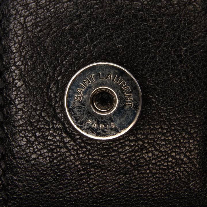 Saint Laurent Medium Cuir d’agneau Charlotte Messenger Bag Noir – GABY PARIS Authentique