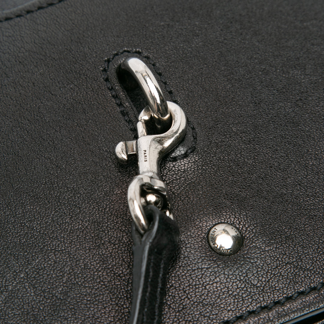 Saint Laurent Medium Cuir d’agneau Charlotte Messenger Bag Noir – GABY PARIS Authentique