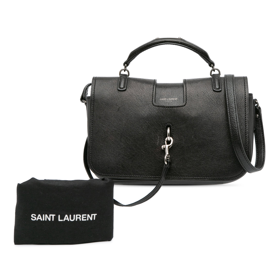 Saint Laurent Medium Cuir d’agneau Charlotte Messenger Bag Noir – GABY PARIS Authentique