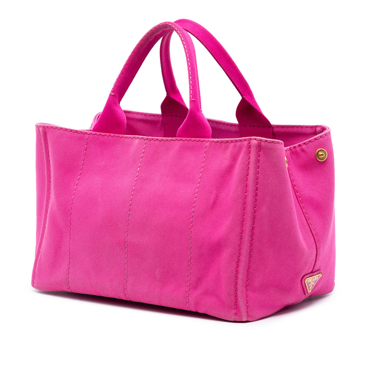 Prada Toile Canapa Logo Cabas