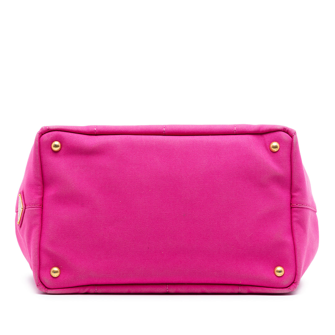 Prada Toile Canapa Logo Cabas