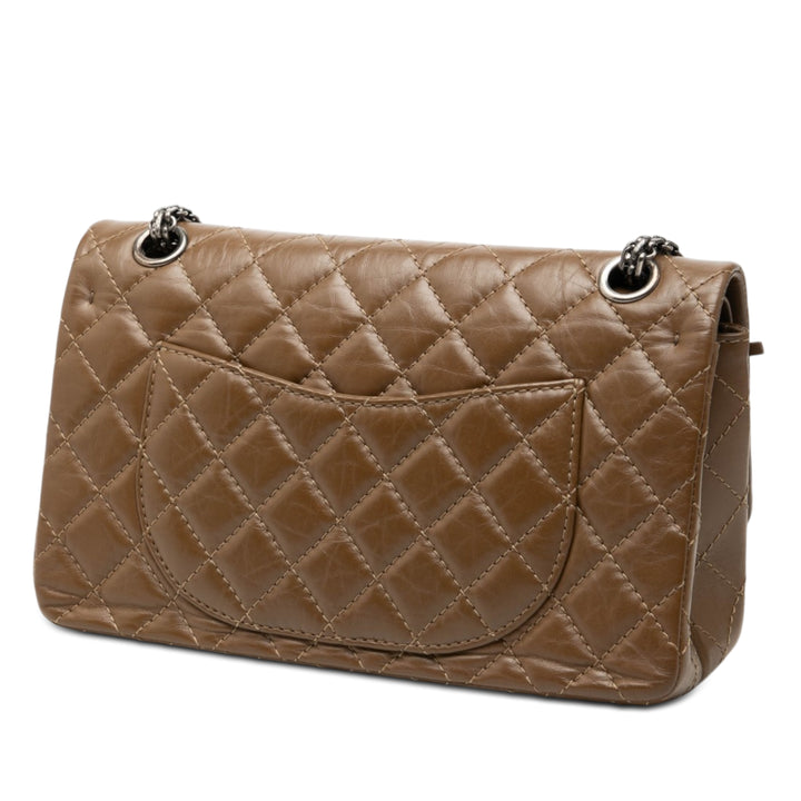 Chanel Matelassé vieilli Cuir de veau Reissue 2.55 Double rabat 225