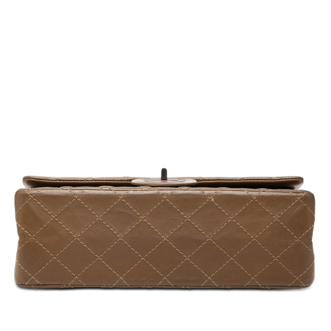 Chanel Matelassé vieilli Cuir de veau Reissue 2.55 Double rabat 225