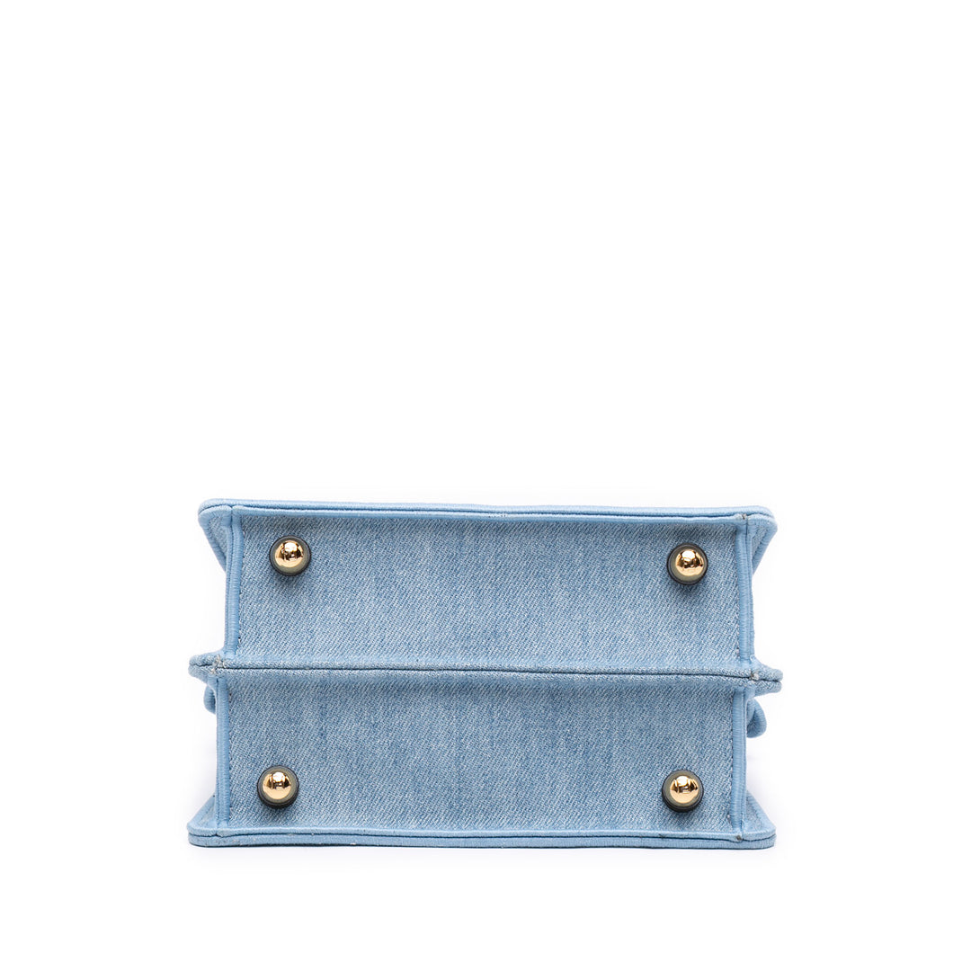 Petite brodé Peekaboo ISeeU Sac Jean Bleu