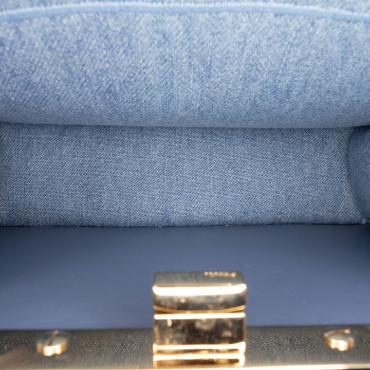 Petite brodé Peekaboo ISeeU Sac Jean Bleu