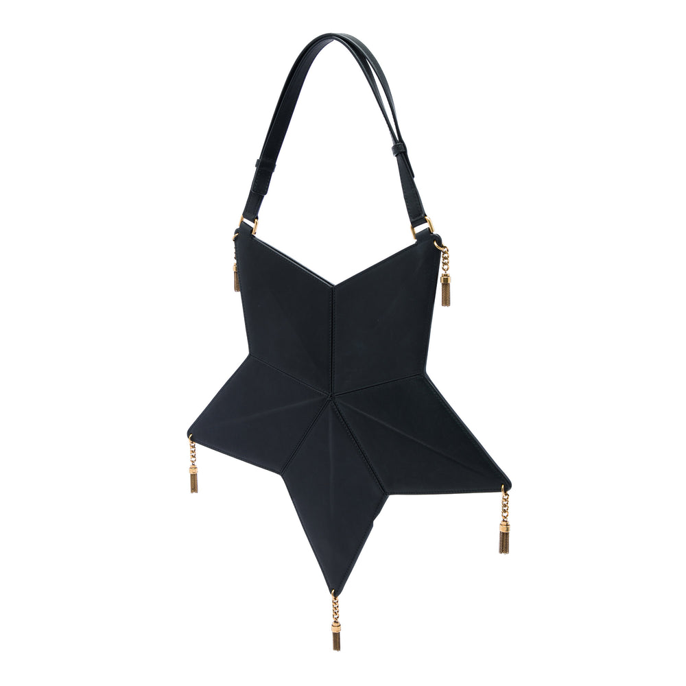Saint Laurent Astro Star Pompon Sac Noir – vue 2 – GABY PARIS
