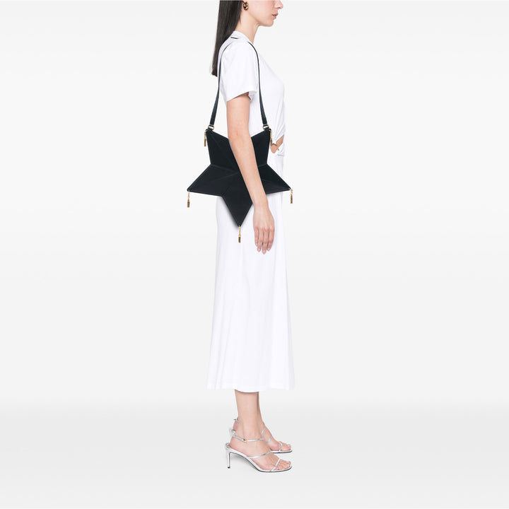 Saint Laurent Astro Star Pompon Sac Noir – vue 5 – GABY PARIS