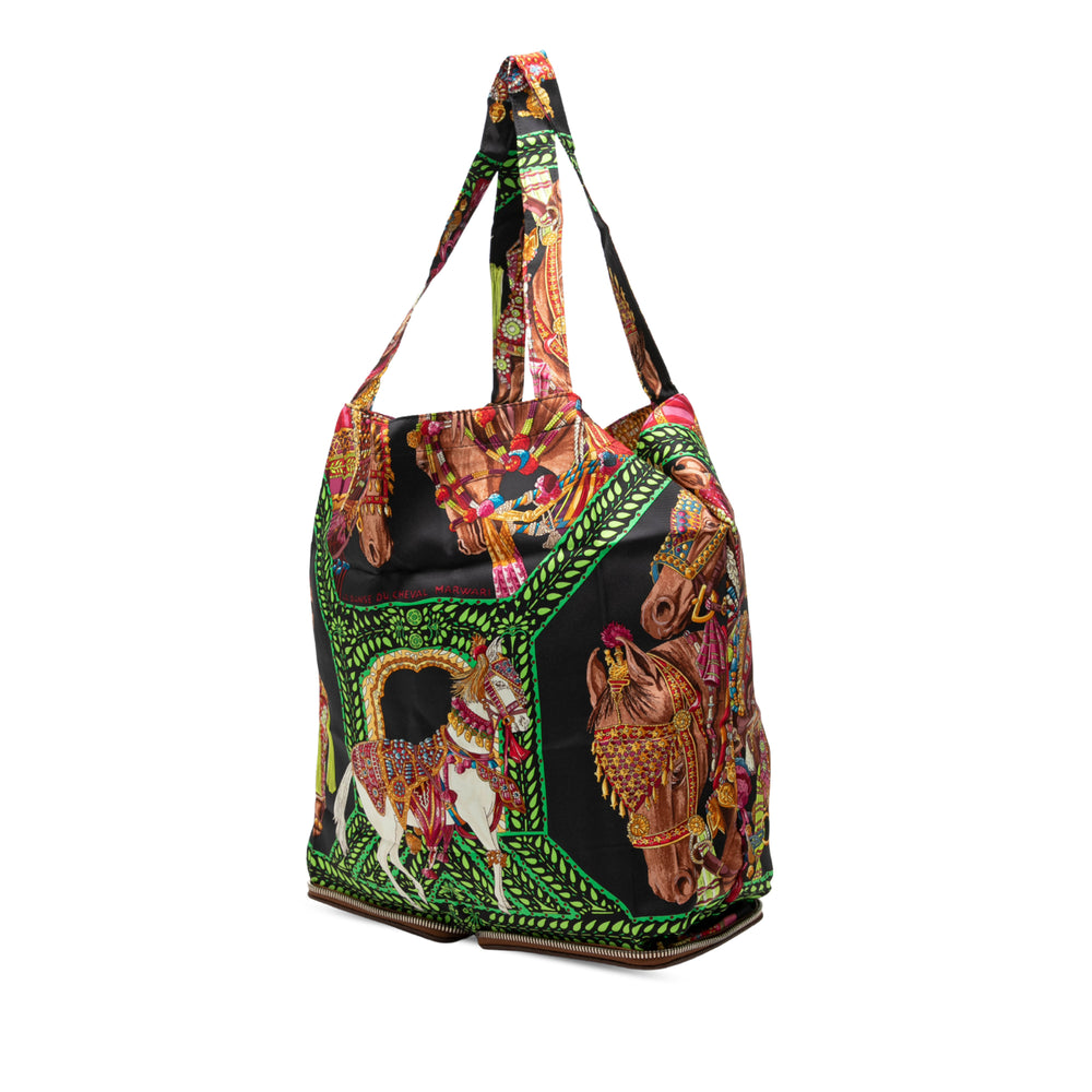 Hermès La Danse Du Cheval Marwari Soiey Pop Cabas Noir – vue 2 – GABY PARIS