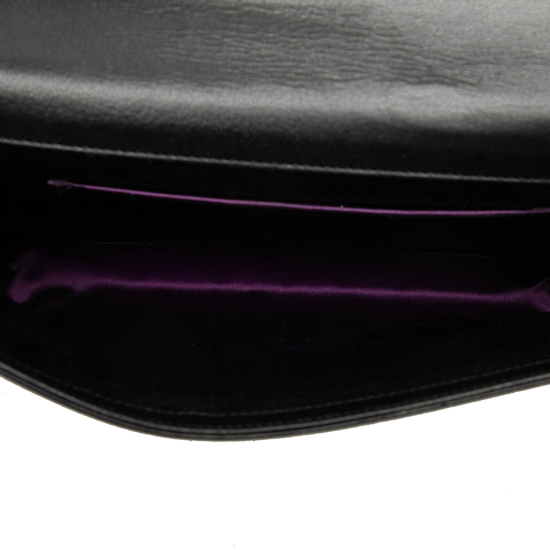 Belle De Jour Pochette Grand Cuir de veau Noir