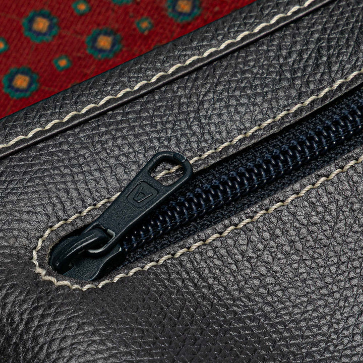 Leather Anagram Crossbody Blue - Gaby Paris