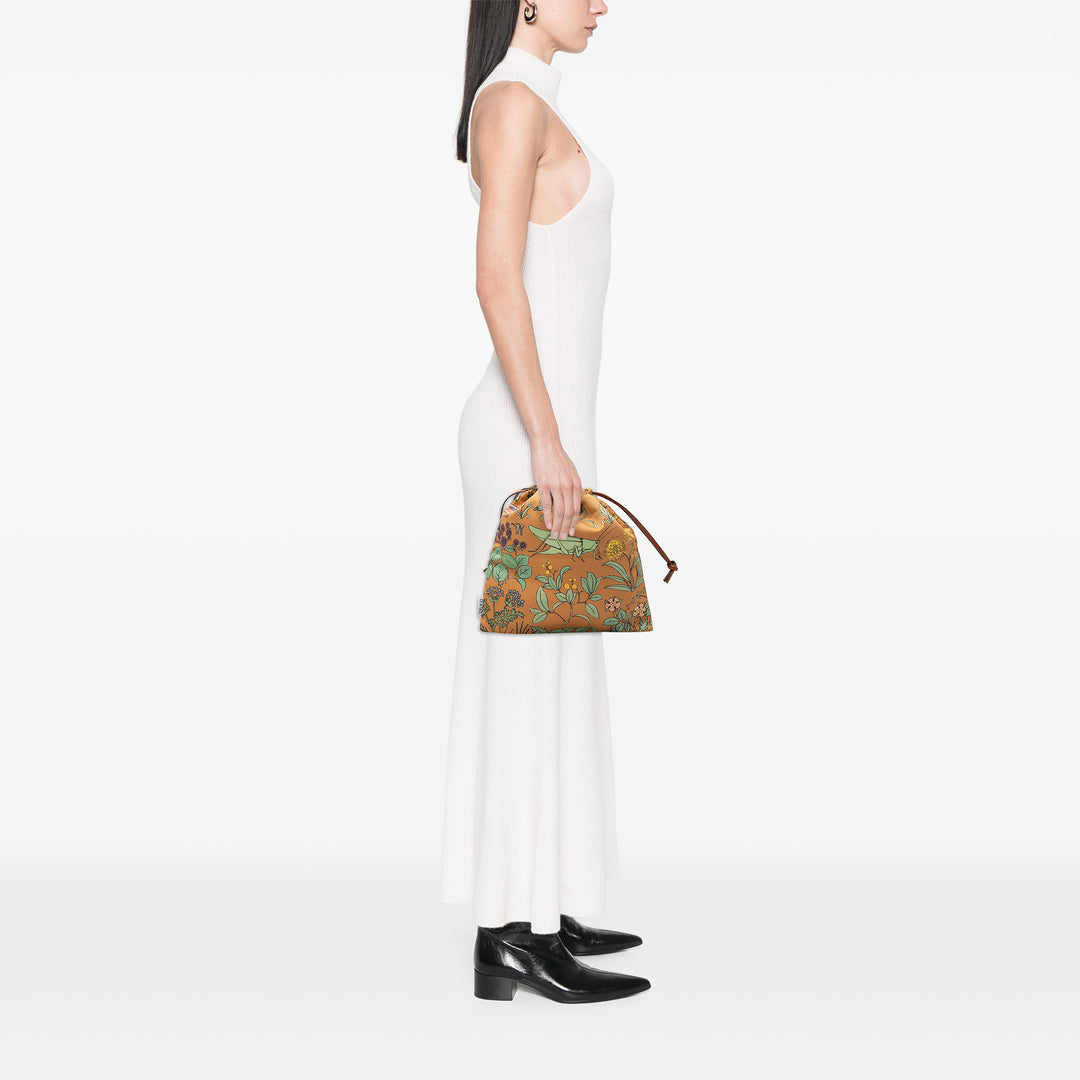 Imprimé Cordon Pochette Orange