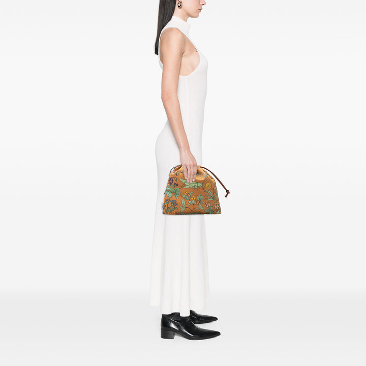 Imprimé Cordon Pochette Orange