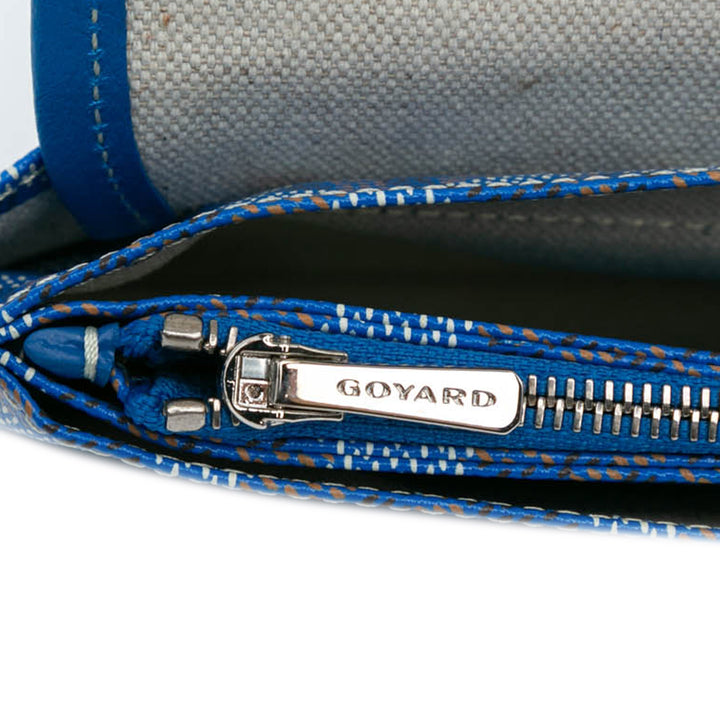 Goyardine Plumet Pocket Wallet Blue - Gaby Paris
