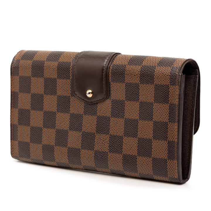 Louis Vuitton Damier Ebene Sistina Portefeuille Portefeuille