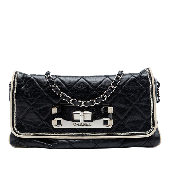 Chanel Matelassé Cuir d’agneau Reissue East West à rabat