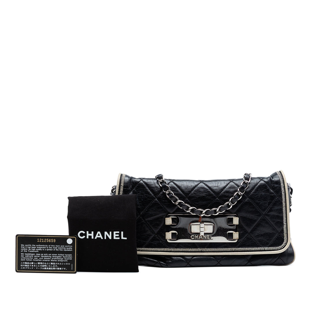 Chanel Matelassé Cuir d’agneau Reissue East West à rabat
