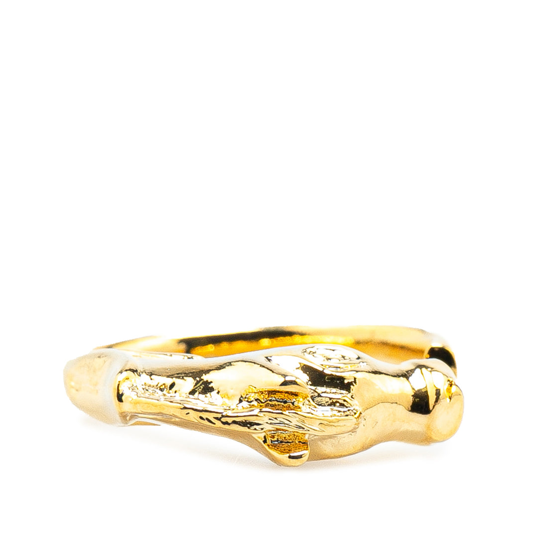 Gold Plated Cheval Horse Ring Gold - Gaby Paris