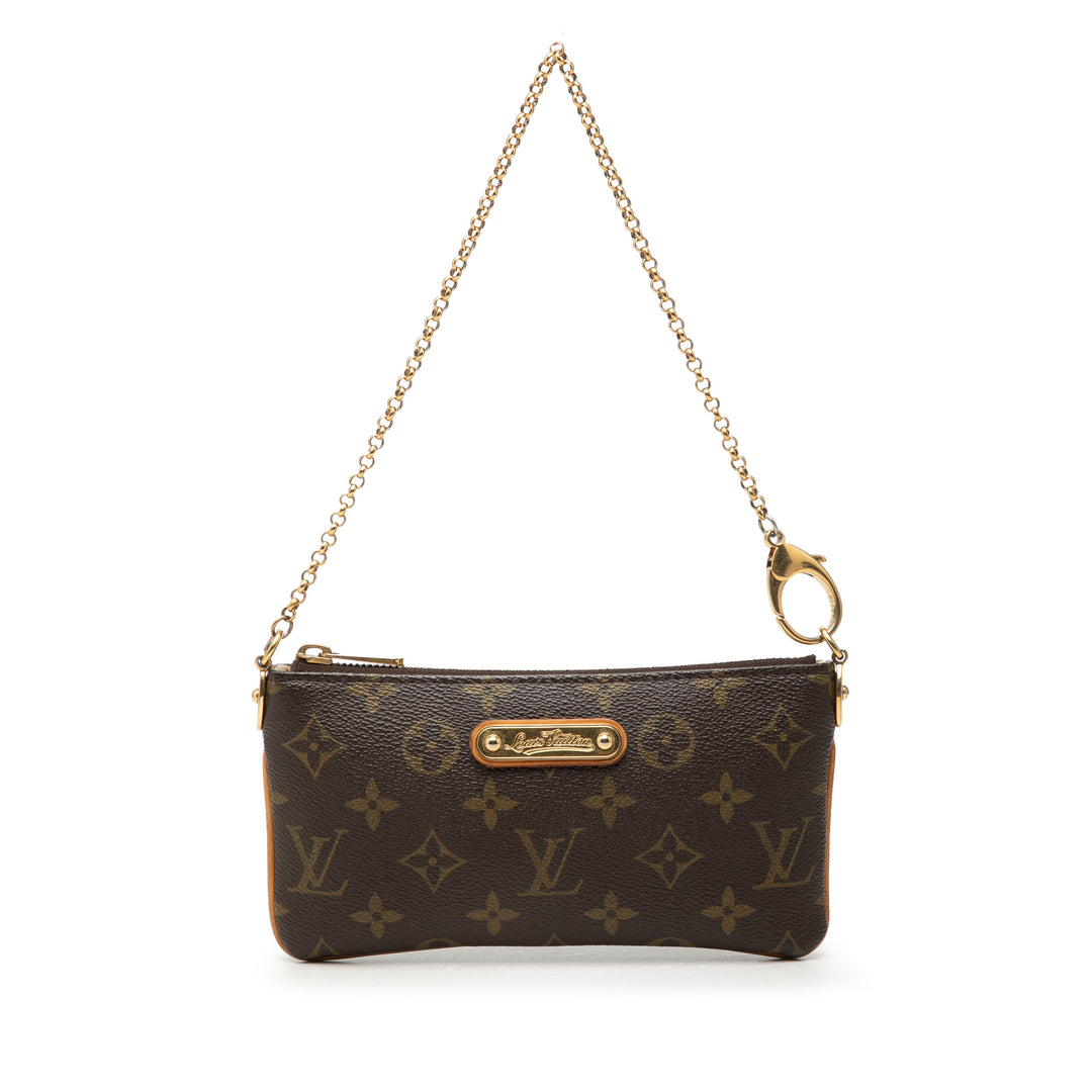Pochette Milla MM Monogram Marron