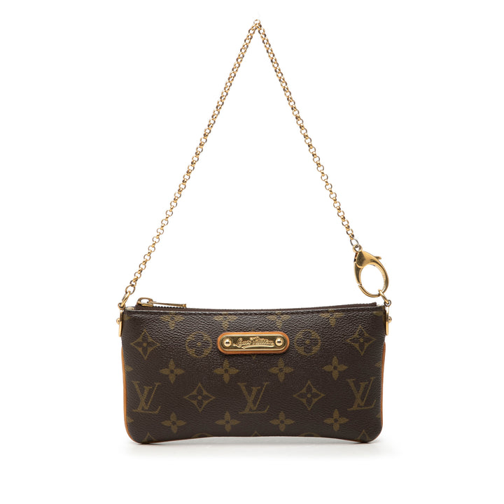 Pochette Milla MM Monogram Marron