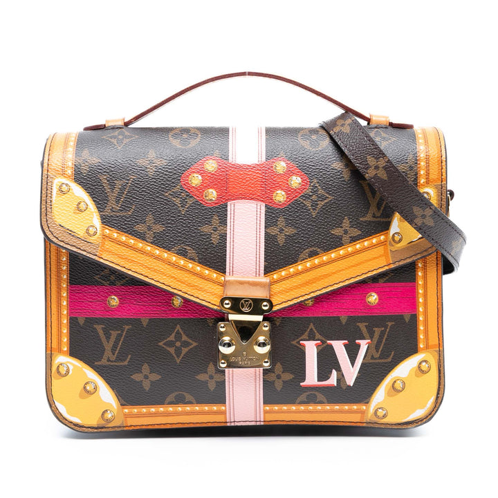 Louis Vuitton Monogram Summer Trunk Pochette Metis Marron