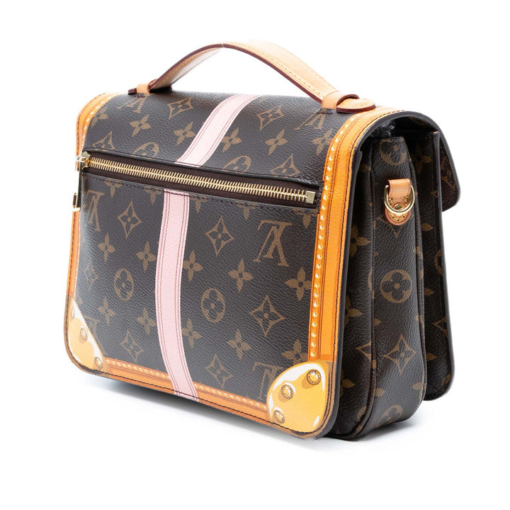 Louis Vuitton Monogram Summer Trunk Pochette Metis Marron