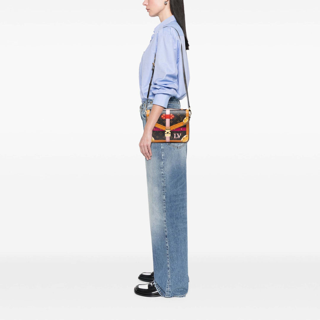 Louis Vuitton Monogram Summer Trunk Pochette Metis Marron