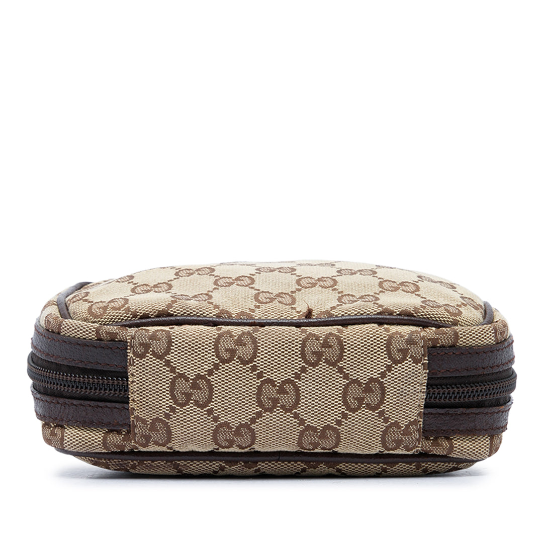GG Zippé Trousse de maquillage Beige