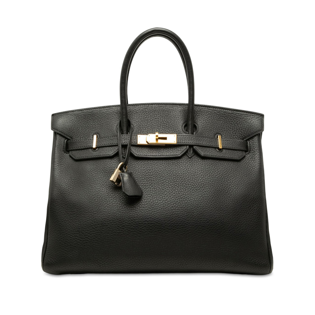 Hermès Birkin Retourne 35 Togo Noir – vue principale – GABY PARIS