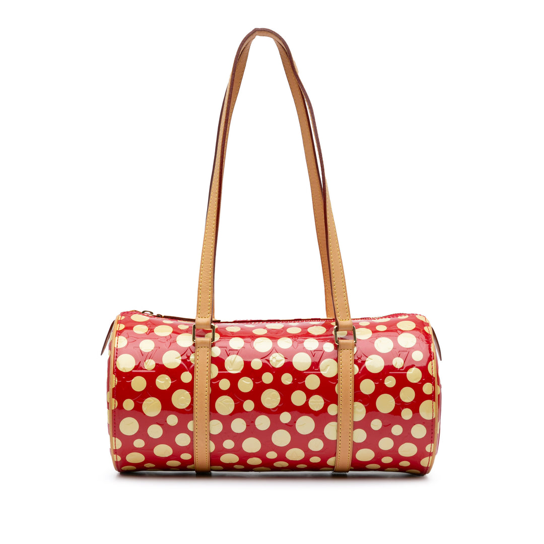 Louis Vuitton x Yayoi Kusama Monogram Vernis Dots Infinity Papillon 30 Red - GABY PARIS