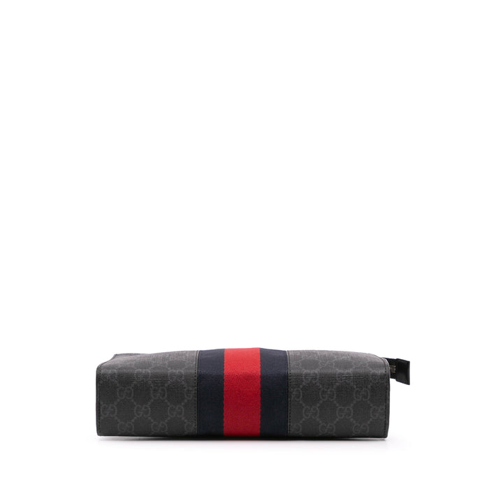 GG Supreme Web Clutch Black - Gaby Paris