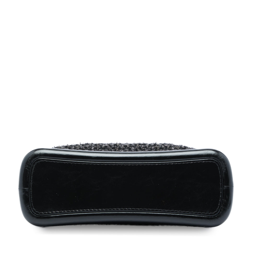 Chanel Gabrielle Sac Moyen Tweed Noir – vue 3 – GABY PARIS
