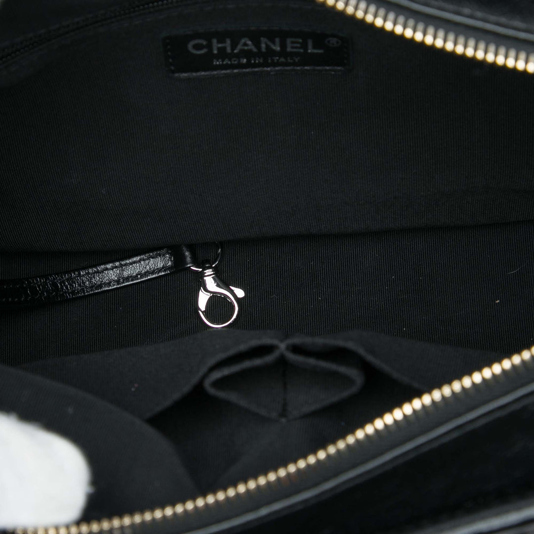Chanel Gabrielle Sac Moyen Tweed Noir – vue 4 – GABY PARIS
