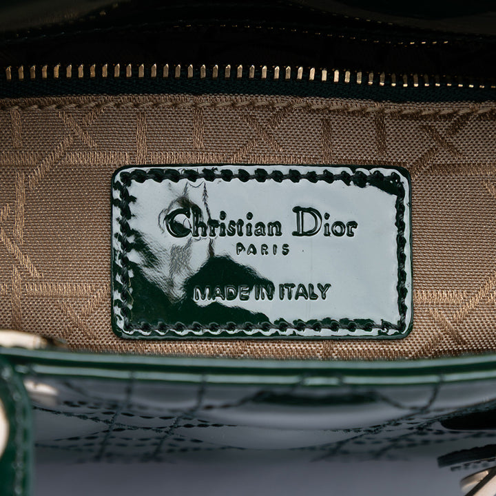 Dior Mini Cuir verni Cannage Lady Dior