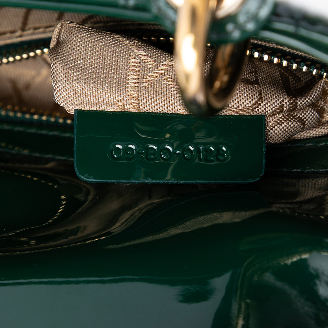 Dior Mini Cuir verni Cannage Lady Dior