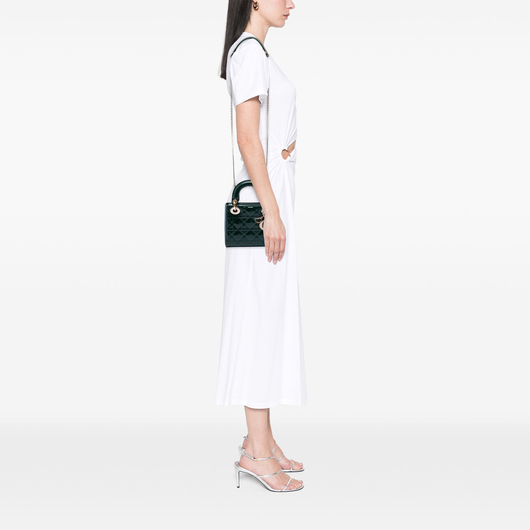 Dior Mini Cuir verni Cannage Lady Dior