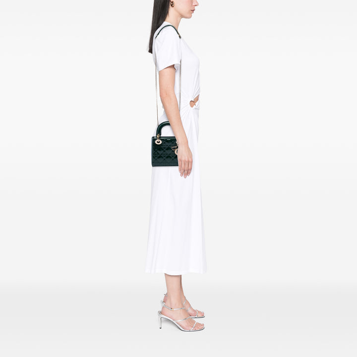 Dior Mini Cuir verni Cannage Lady Dior