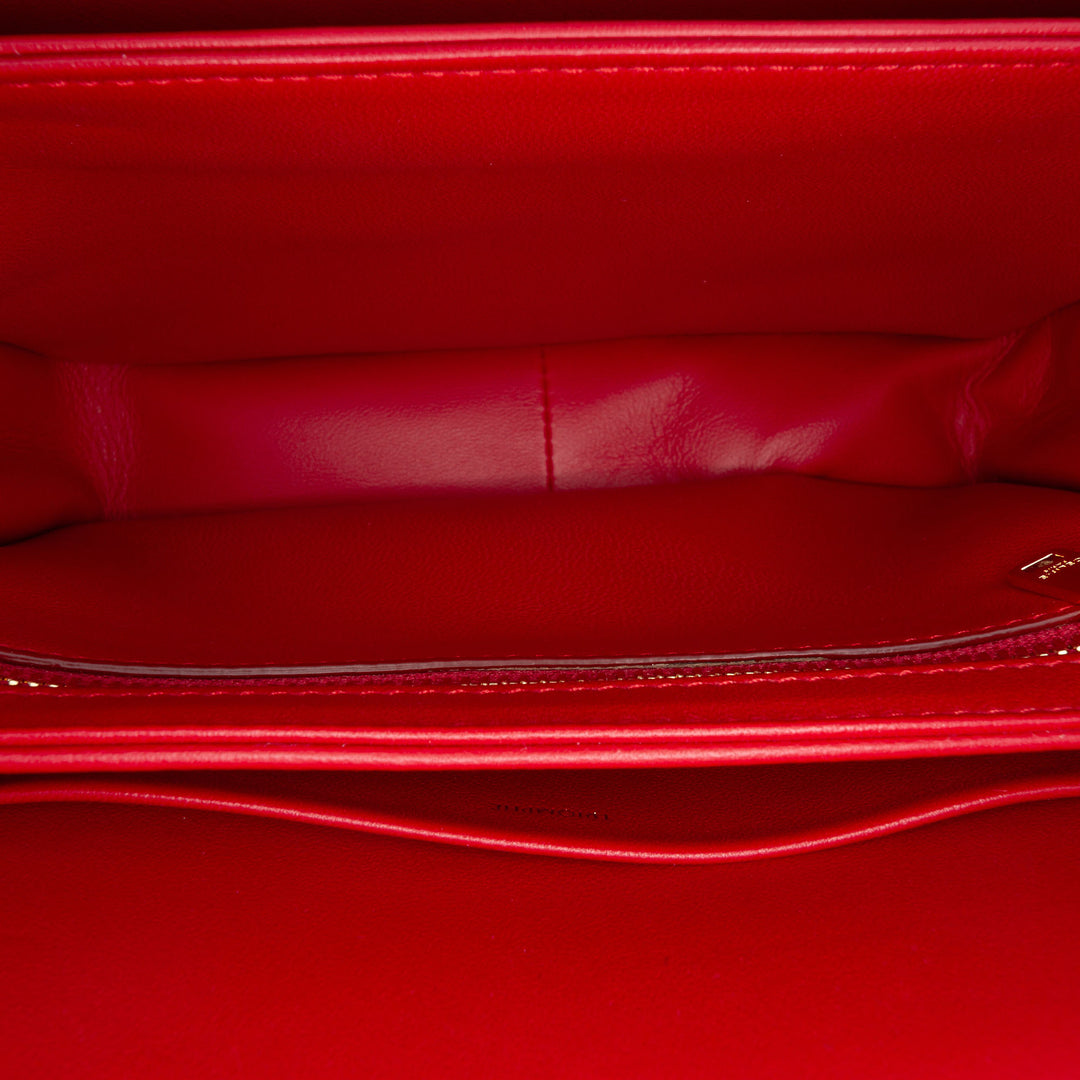 Celine Teen brillant Cuir de veau Triomphe Sac porté croisé