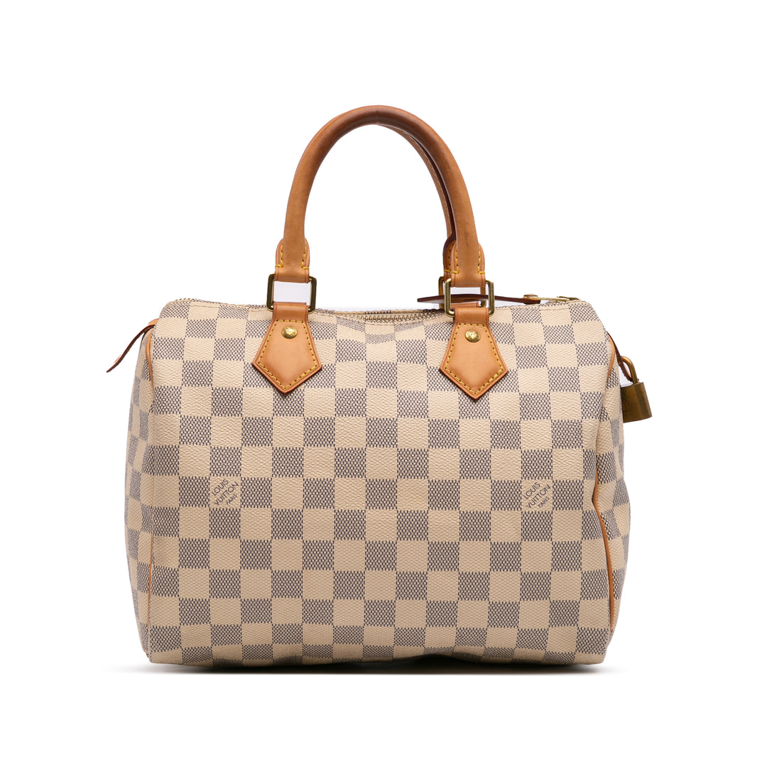 Damier Azur Speedy 25 White - Gaby Paris