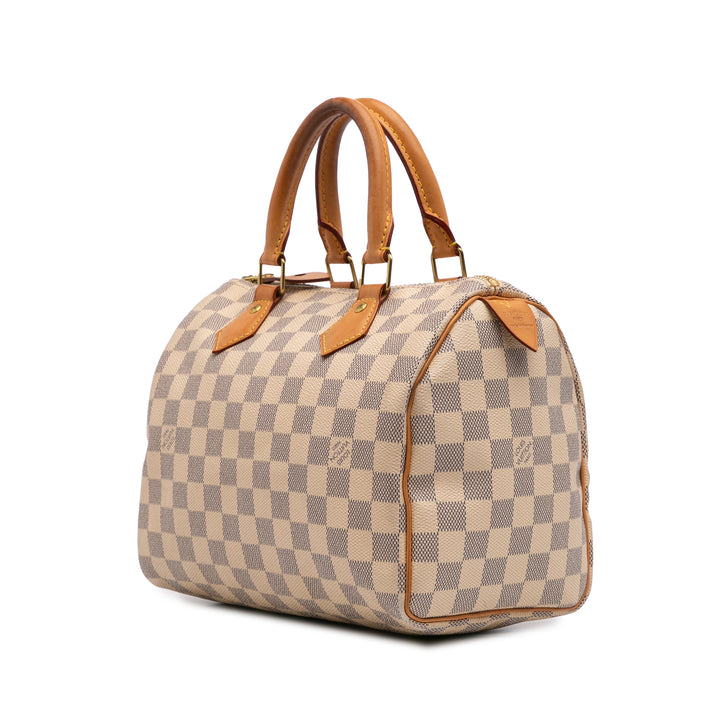 Damier Azur Speedy 25 White - Gaby Paris