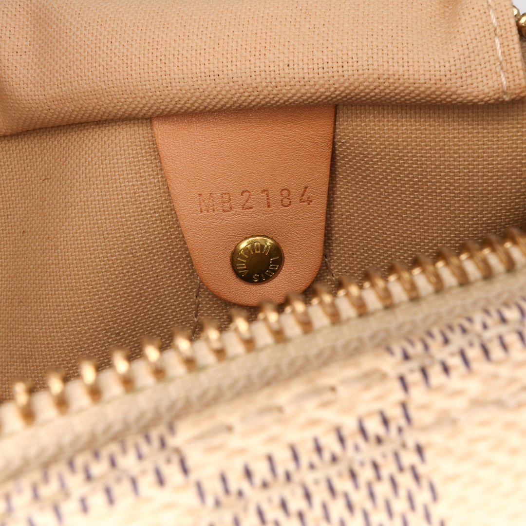 Damier Azur Speedy 25 White - Gaby Paris
