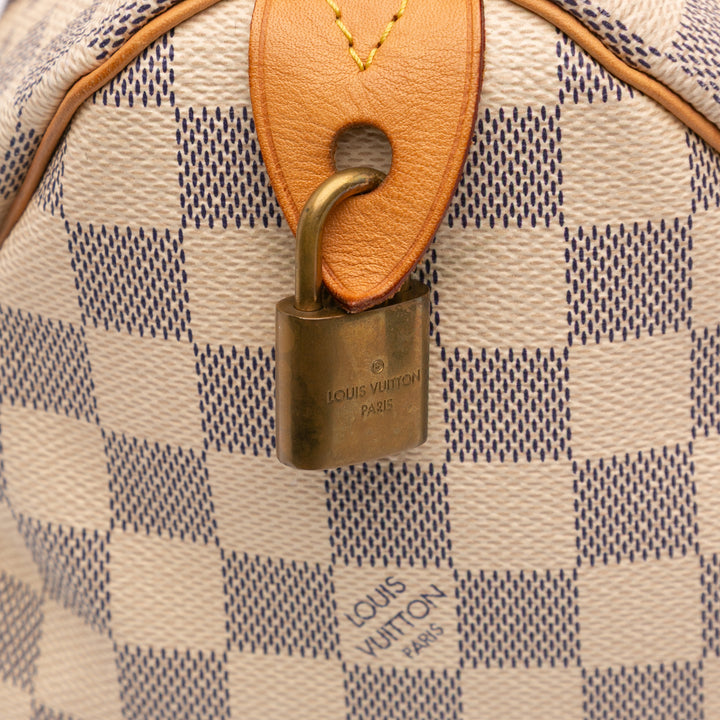 Damier Azur Speedy 25 White - Gaby Paris