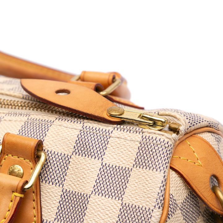 Damier Azur Speedy 25 White - Gaby Paris