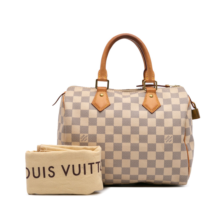 Damier Azur Speedy 25 White - Gaby Paris