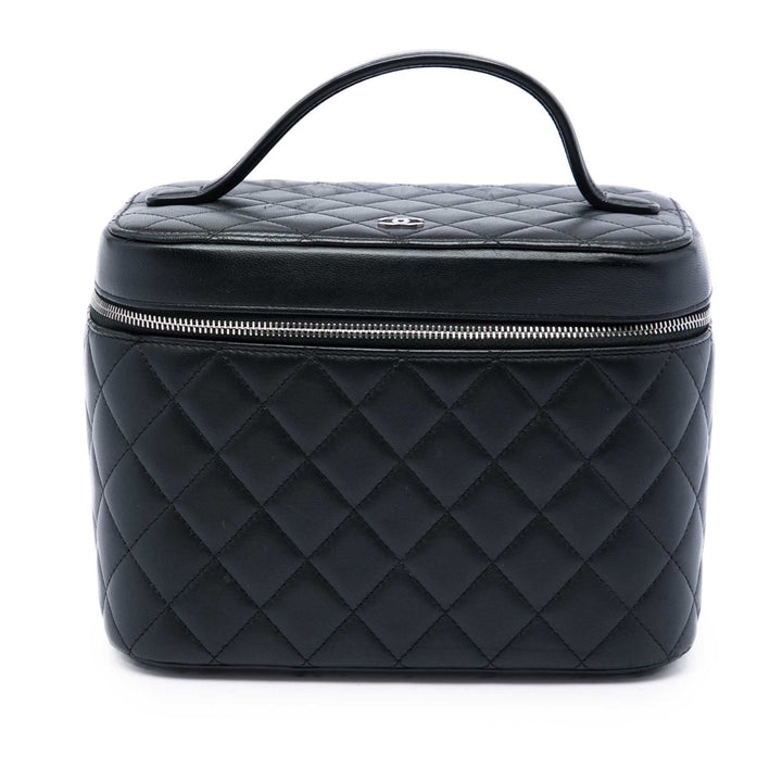 CC Matelassé Vanity Cuir d'agneau Noir